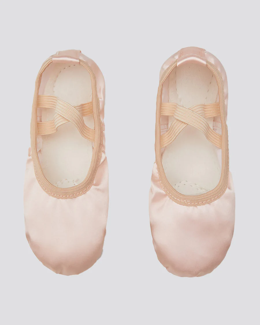 Kids Satin Ballet Shoes - Image 3