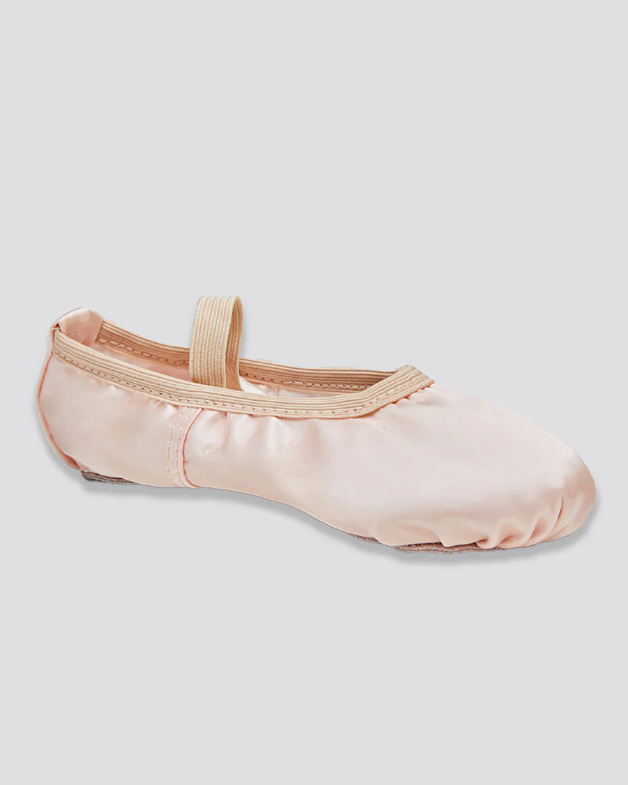 Kids Satin Ballet Shoes with Ribbon - Image 5