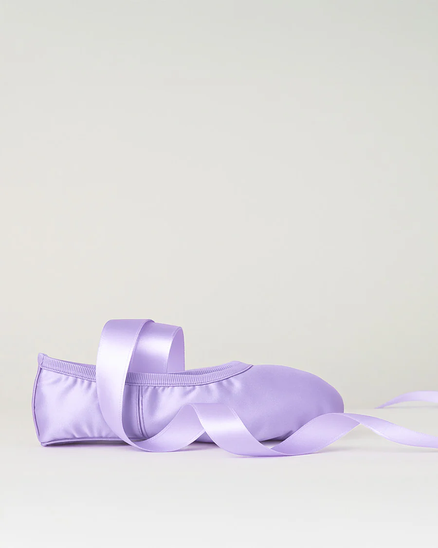 Kids Satin Ballet Shoes with Ribbon
