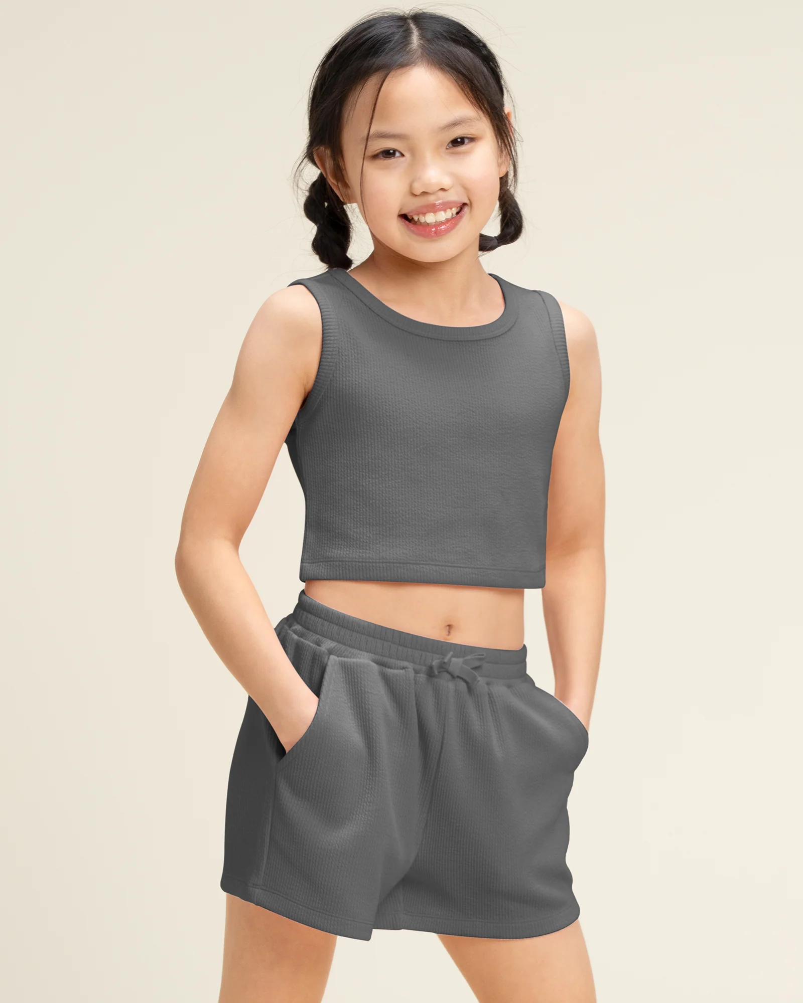 Kids Matching Summer Outfit | Cute Tank Top & Shorts Set - Image 2
