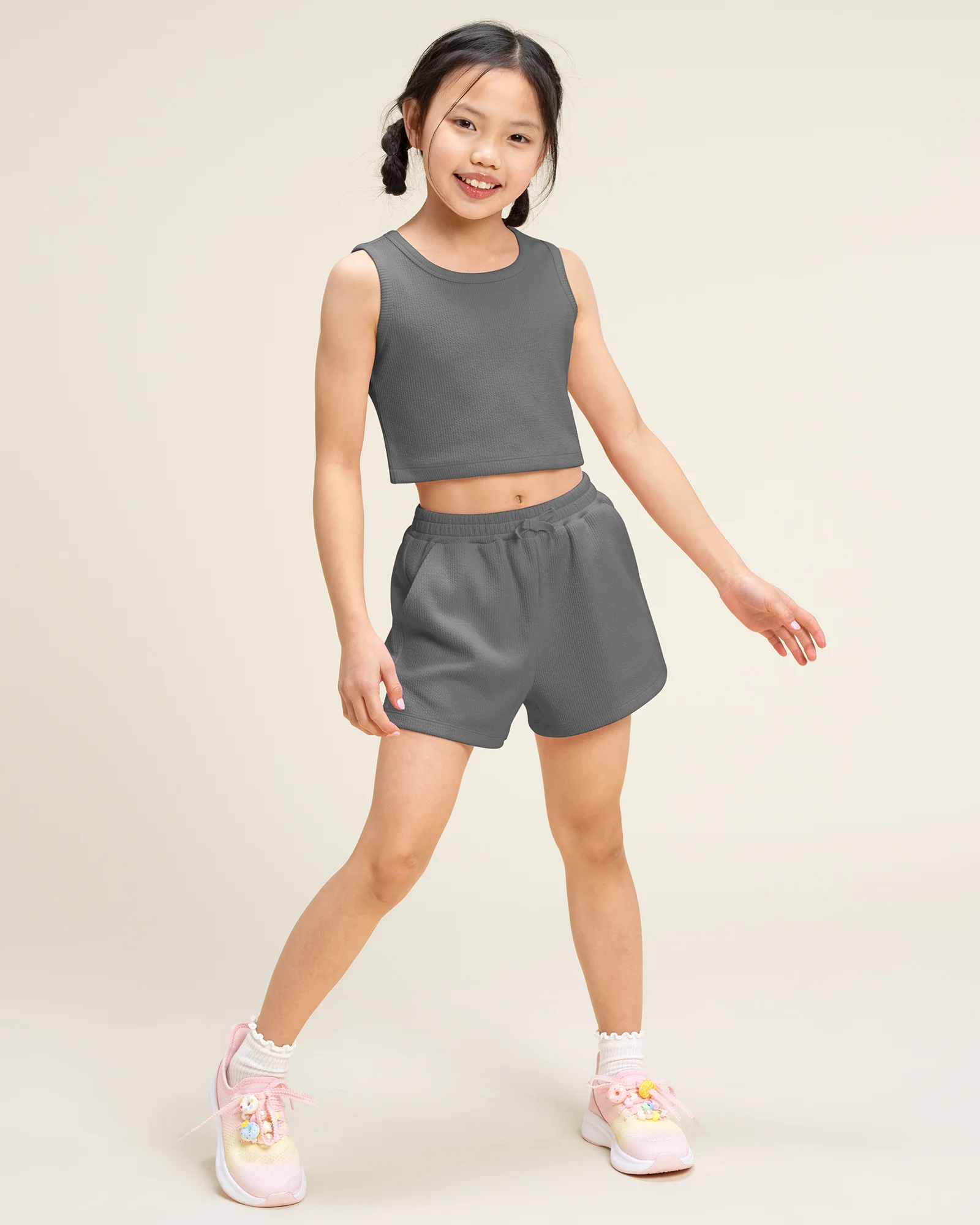 Kids Matching Summer Outfit | Cute Tank Top & Shorts Set - Image 4