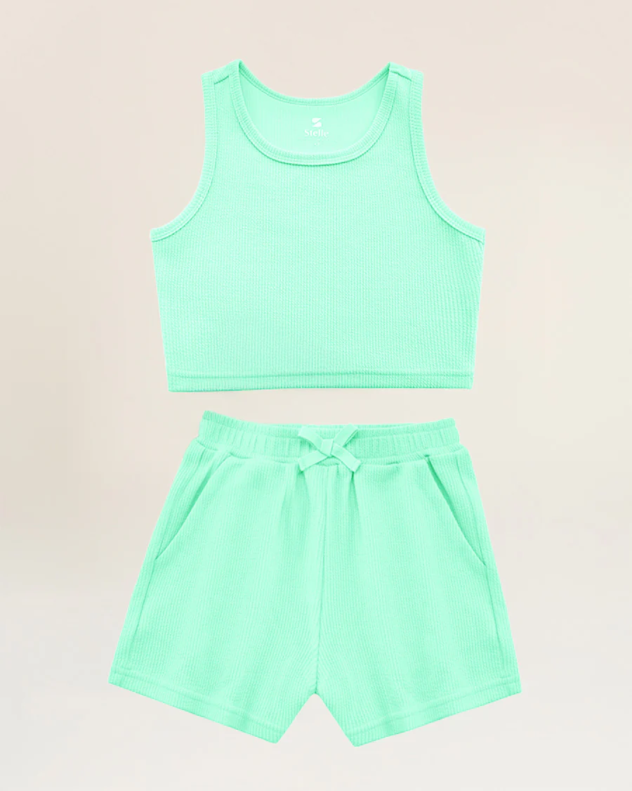 Kids Matching Summer Outfit | Cute Tank Top & Shorts Set - Image 5