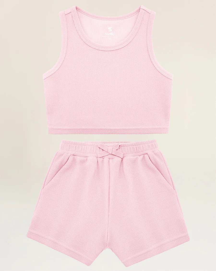 Kids Matching Summer Outfit | Cute Tank Top & Shorts Set - Image 3