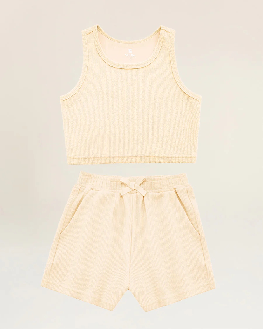 Kids Matching Summer Outfit | Cute Tank Top & Shorts Set - Image 5