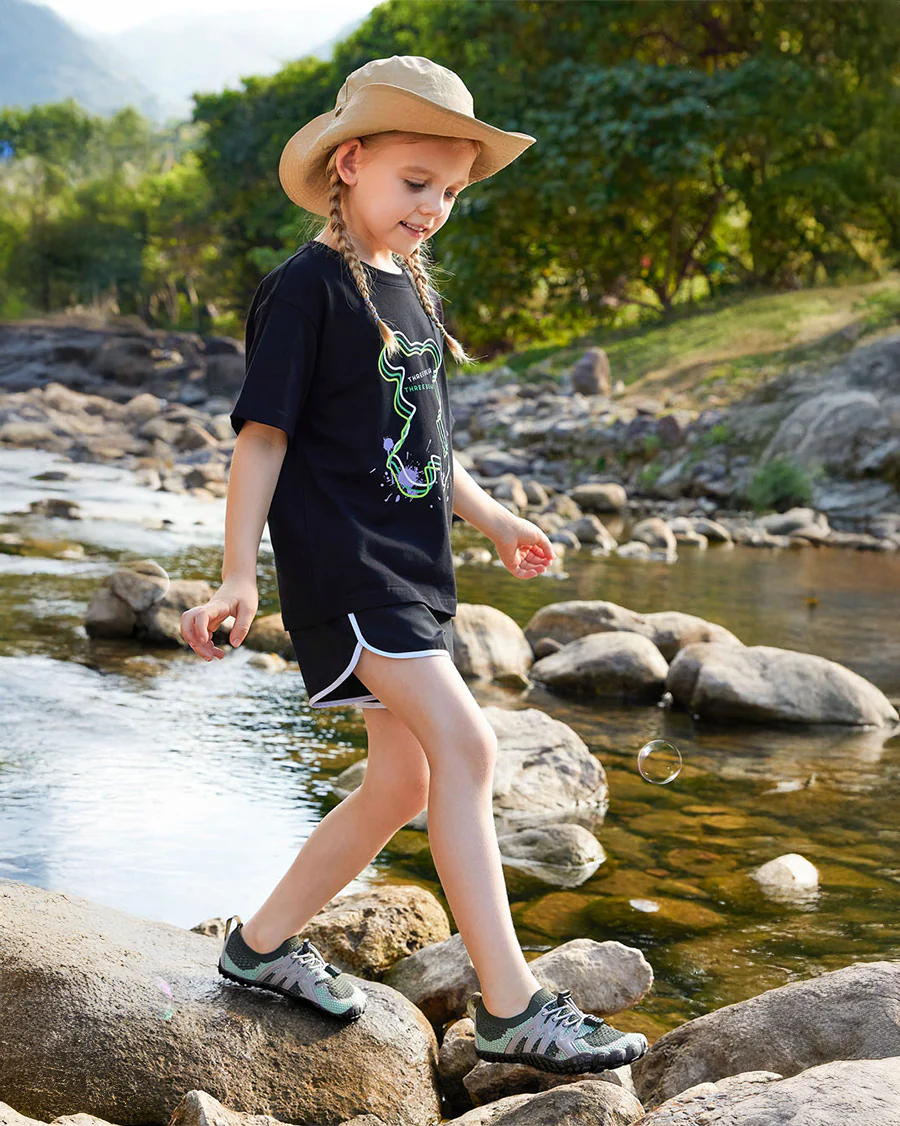 Kids AquaKnit Free-Toe Guarded Lace Water Shoes - Image 4