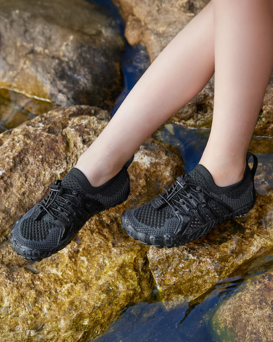 Kids AquaKnit Free-Toe Guarded Lace Water Shoes - Image 2