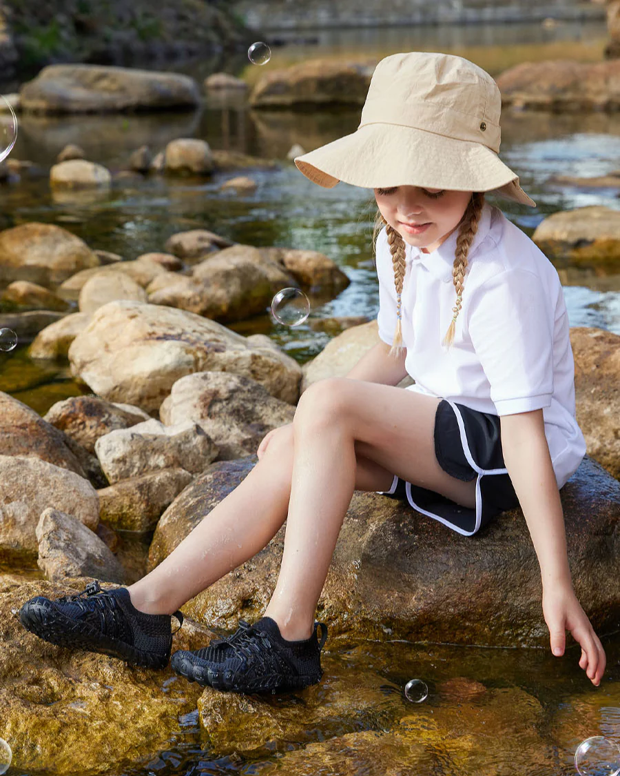 Kids AquaKnit Free-Toe Guarded Lace Water Shoes - Image 3