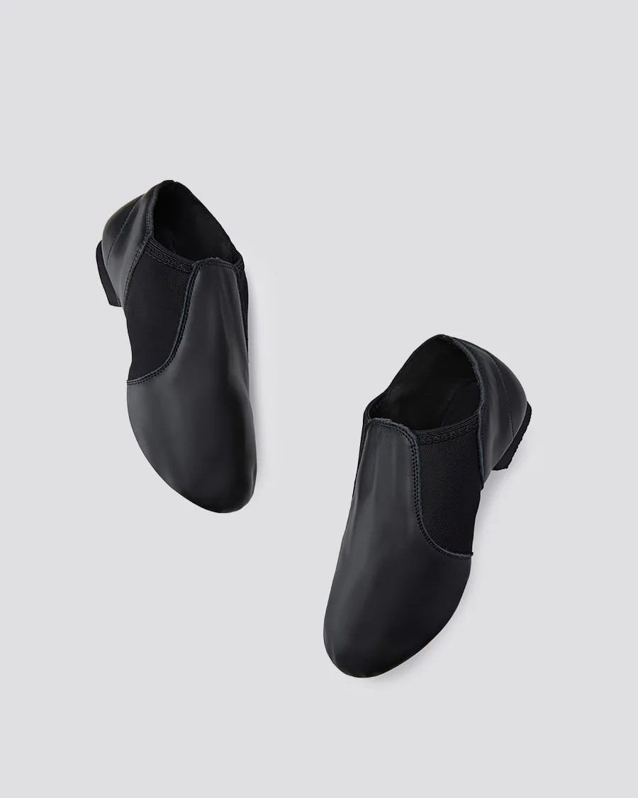 Kids Unisex Jazz Shoes Leather Slip-On Dance Shoes - Image 4