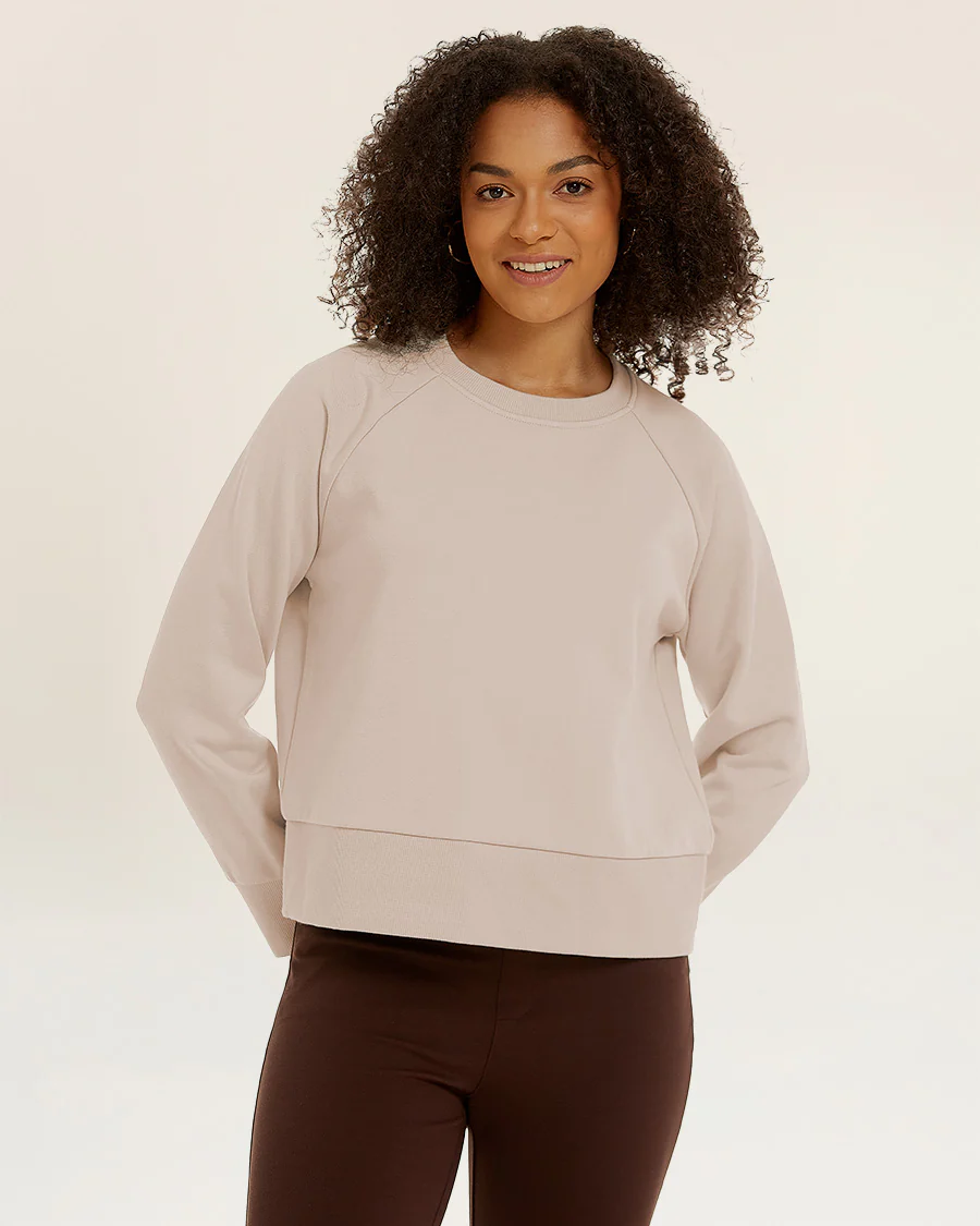 Raglan Sleeve Crewneck Sweatshirt