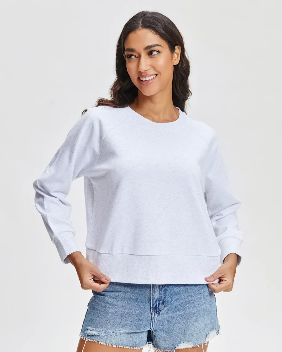 Raglan Sleeve Crewneck Sweatshirt