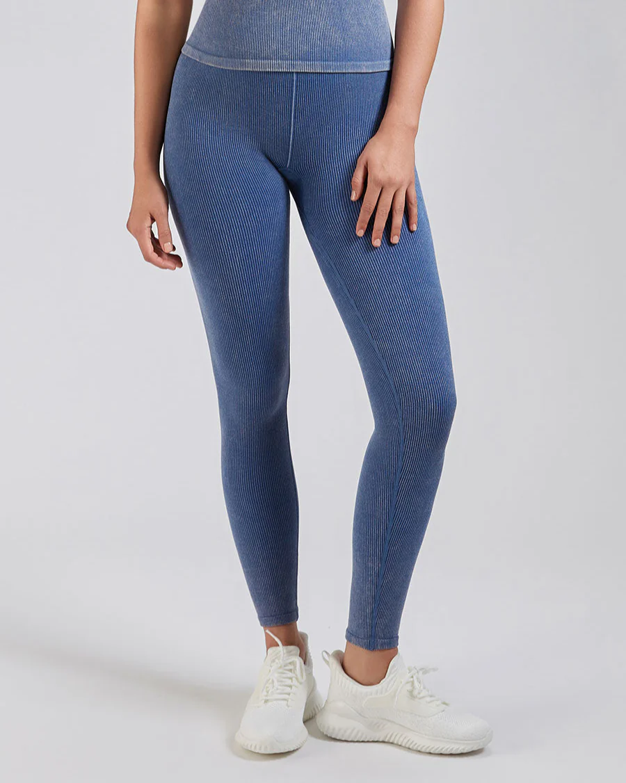 Washed Ribbed Leggings