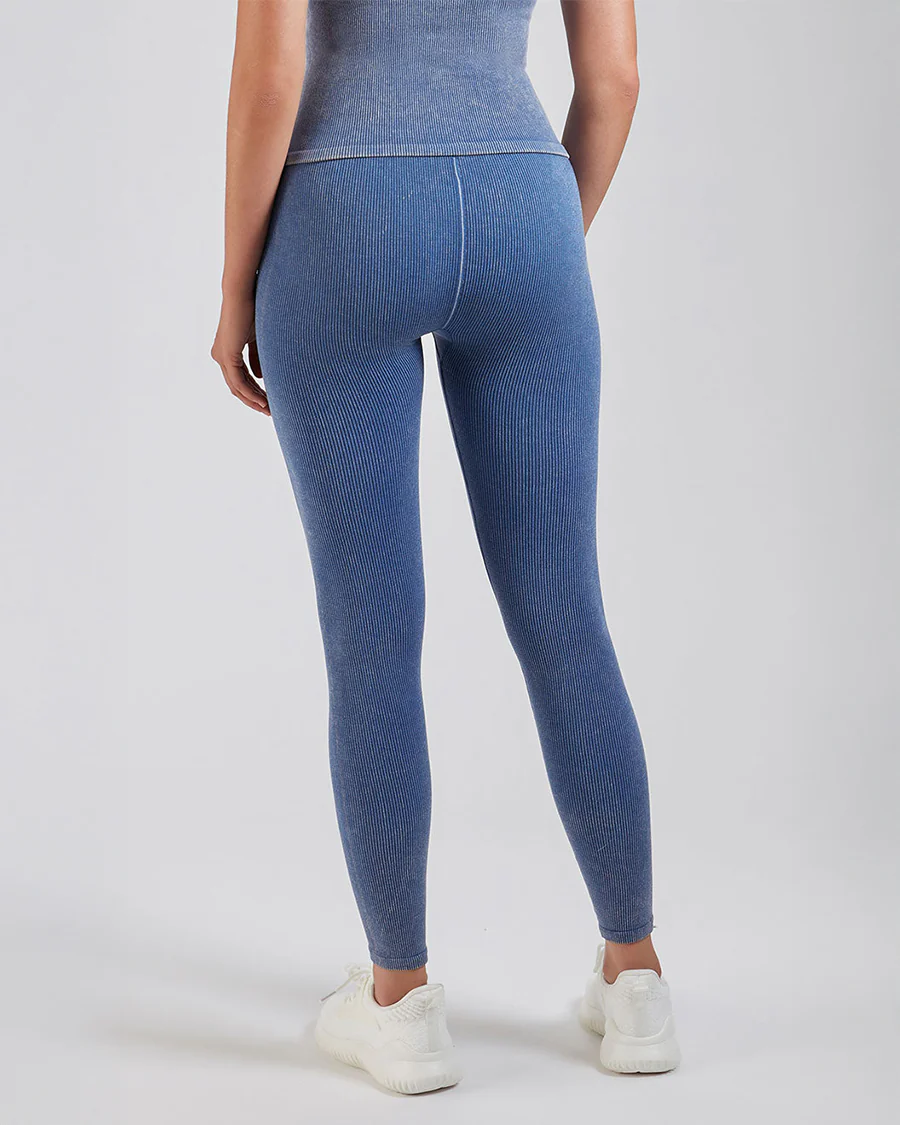 Washed Ribbed Leggings - Image 2