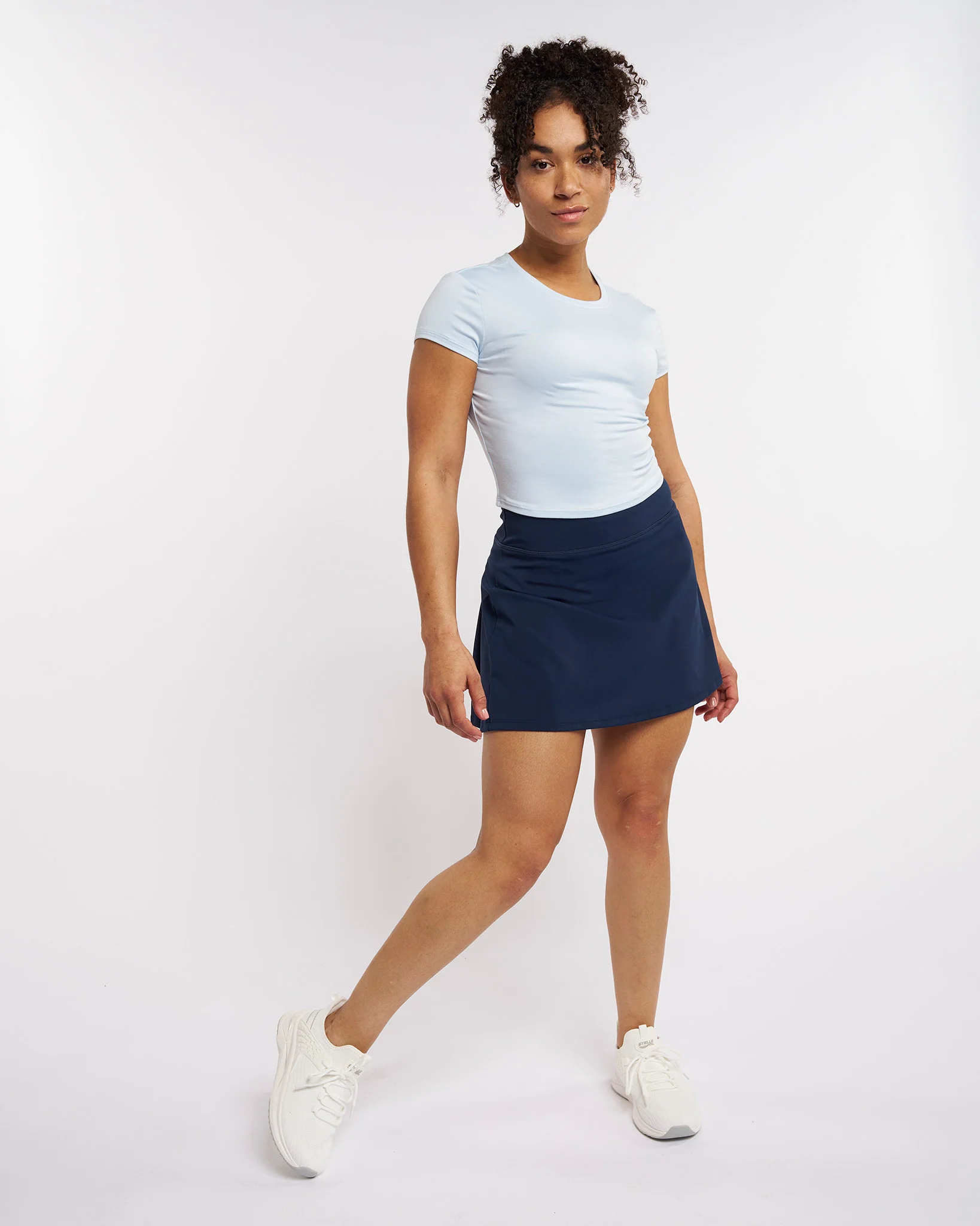 Short Sleeve Cropped Fitted T-Shirt