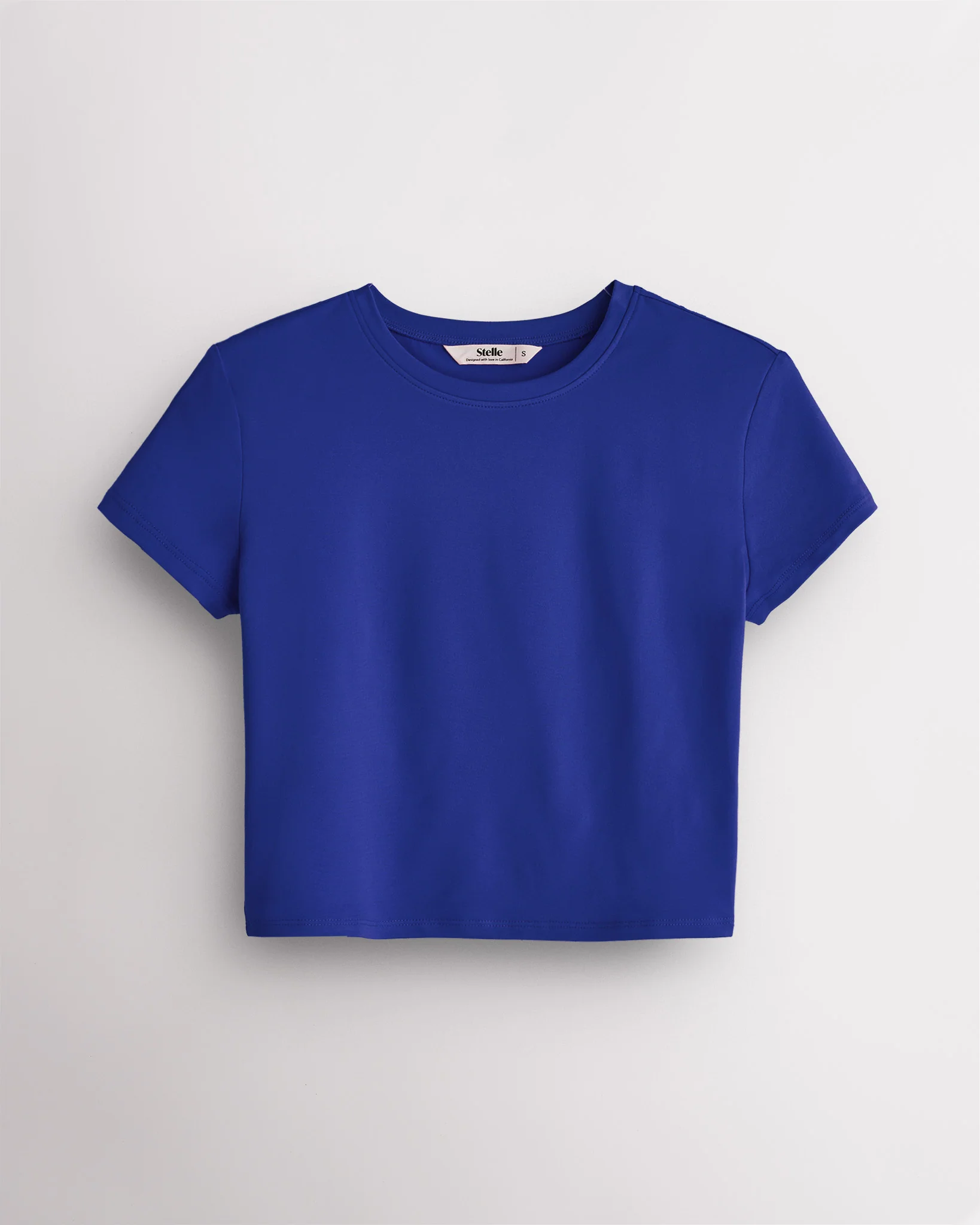 Short Sleeve Cropped Fitted T-Shirt