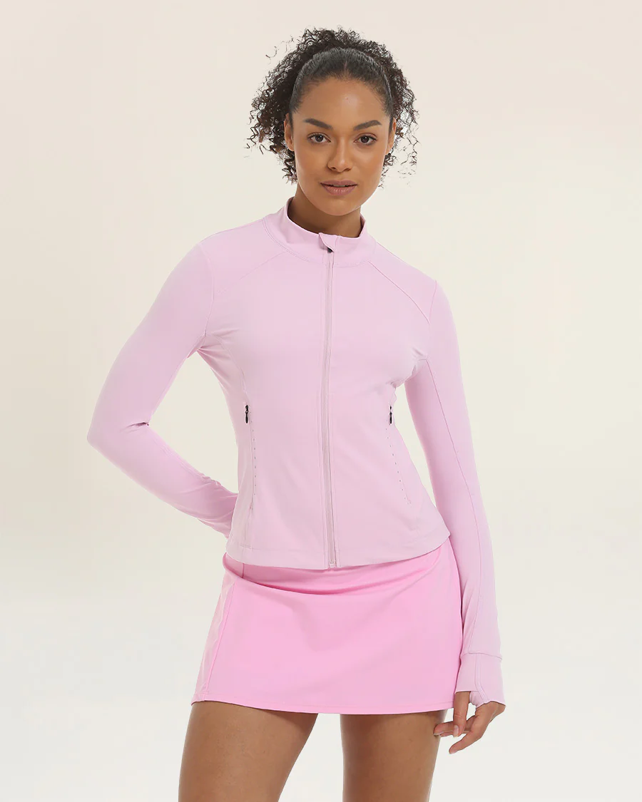 Slim-Fit Athletic Jacket | Full-Zip with Pockets