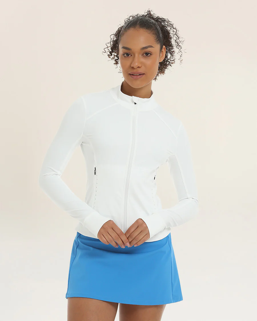 Slim-Fit Athletic Jacket | Full-Zip with Pockets