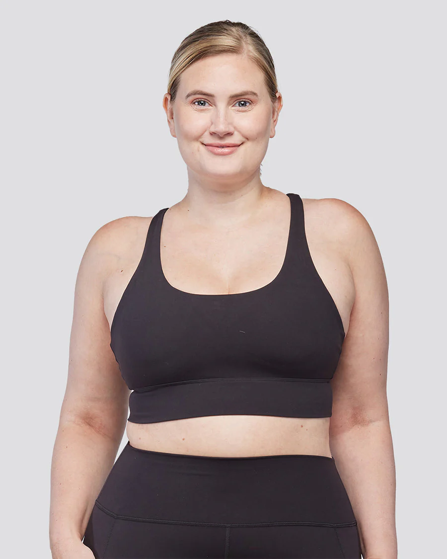 SoftLuxe Criss Cross Back Strap Sports Bra