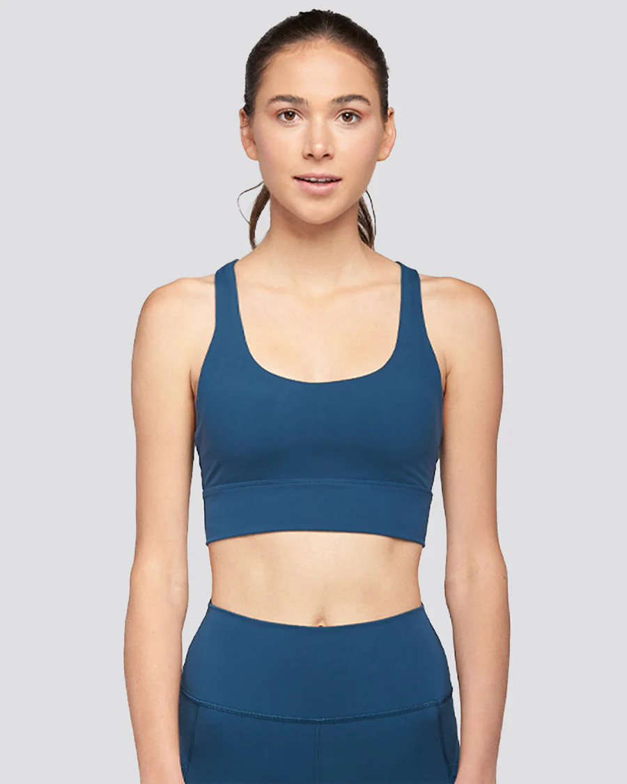 SoftLuxe Criss Cross Back Strap Sports Bra