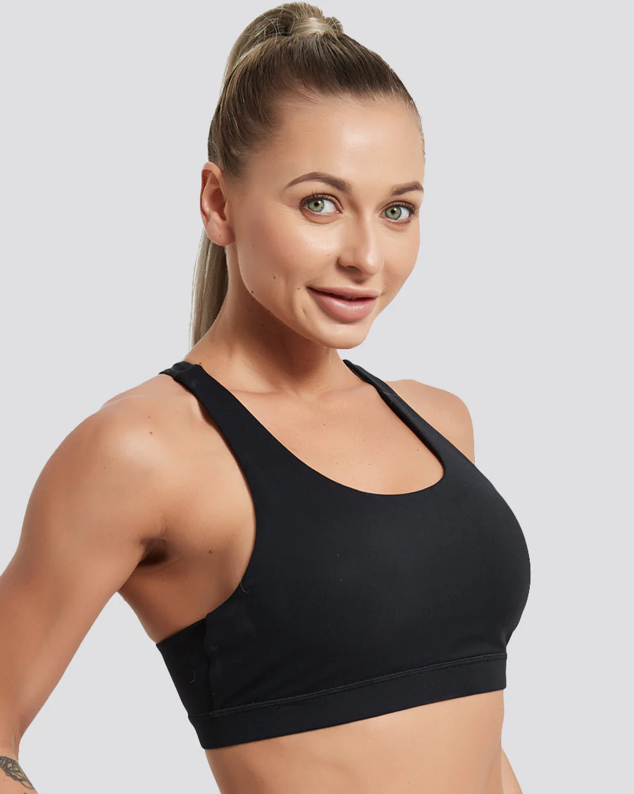 SoftLuxe Mesh Racerback Sports Bra