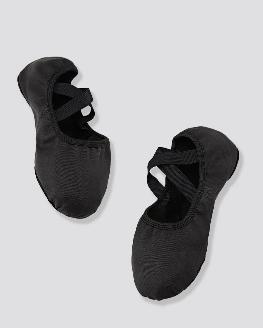 Adults Stretch Canvas Split Sole Ballet Shoes - Image 2