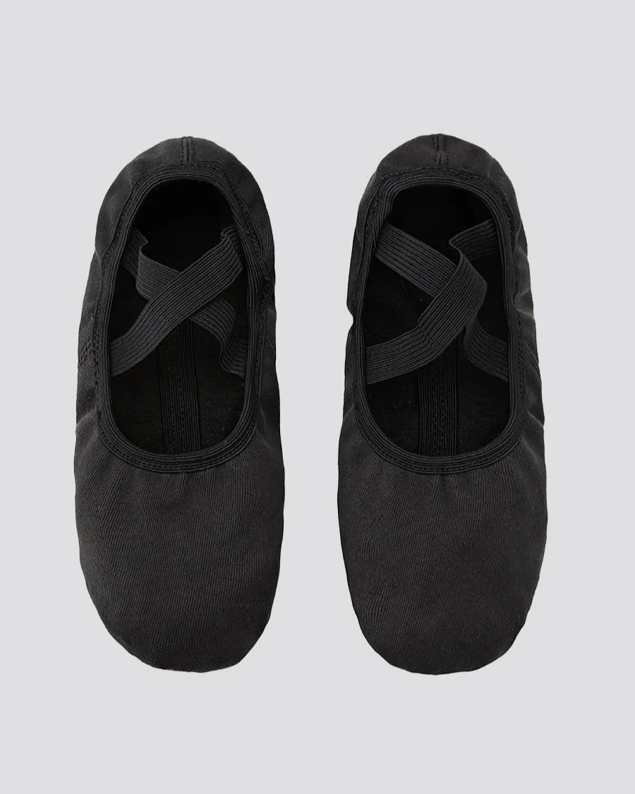 Adults Stretch Canvas Split Sole Ballet Shoes - Image 3