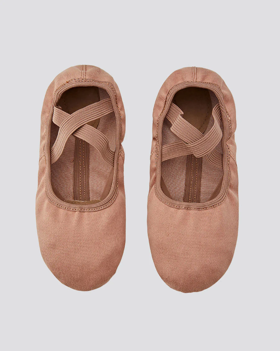 Adults Stretch Canvas Split Sole Ballet Shoes - Image 3