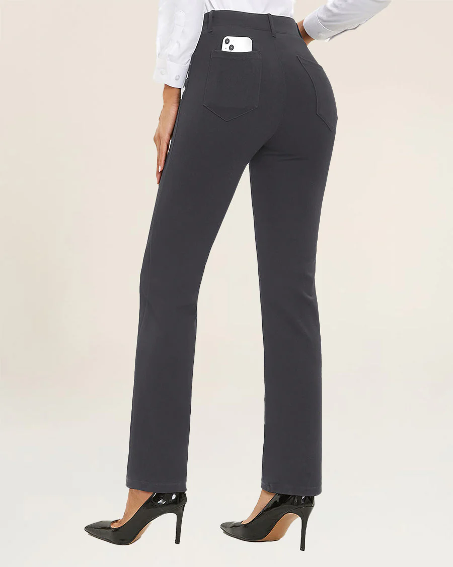 Women Business Casual Work Pants | Straight 30'' - Image 2