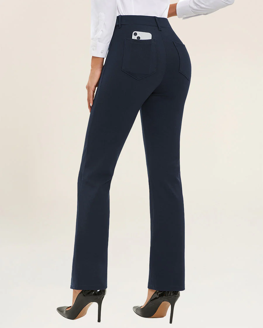 Women Business Casual Work Pants | Straight 30'' - Image 2