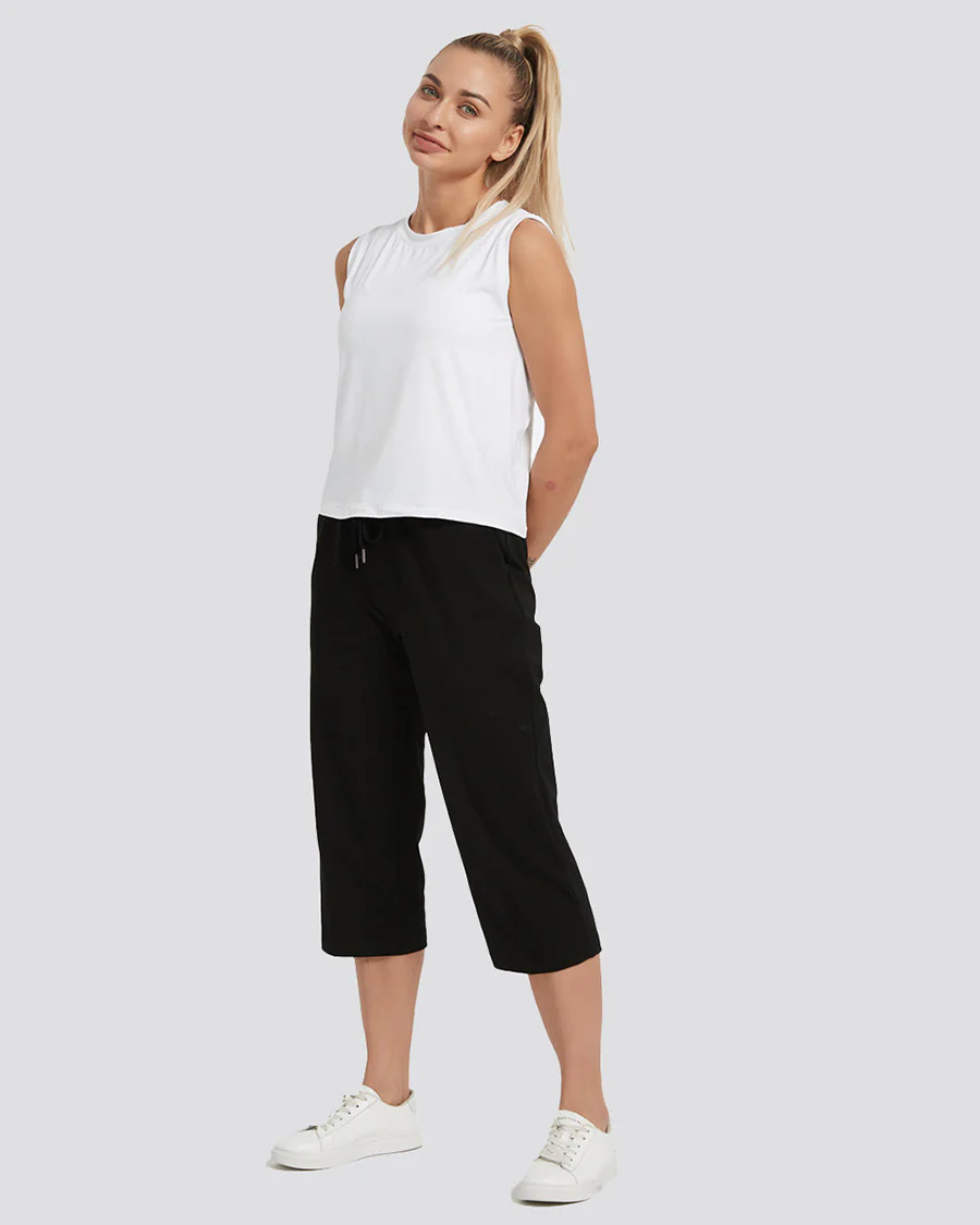 Cotton Capri Sweatpants - Image 3