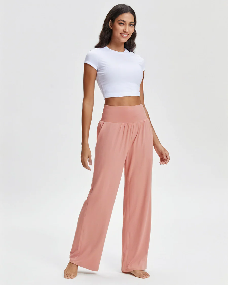 High-Waisted Wide Leg Lounge Pants - Image 5